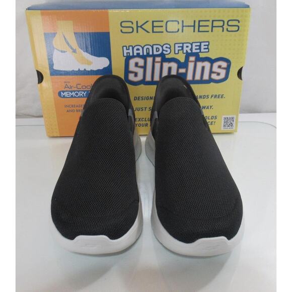 Men\'s Skechers Size 10.5 Slip Ins Go Walk Flex No Hands Sneakers Black / Grey main image 4